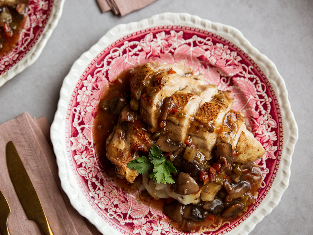 Coq au Vin Dinner Kit for Two (aka Chicken in Red Wine Sauce)