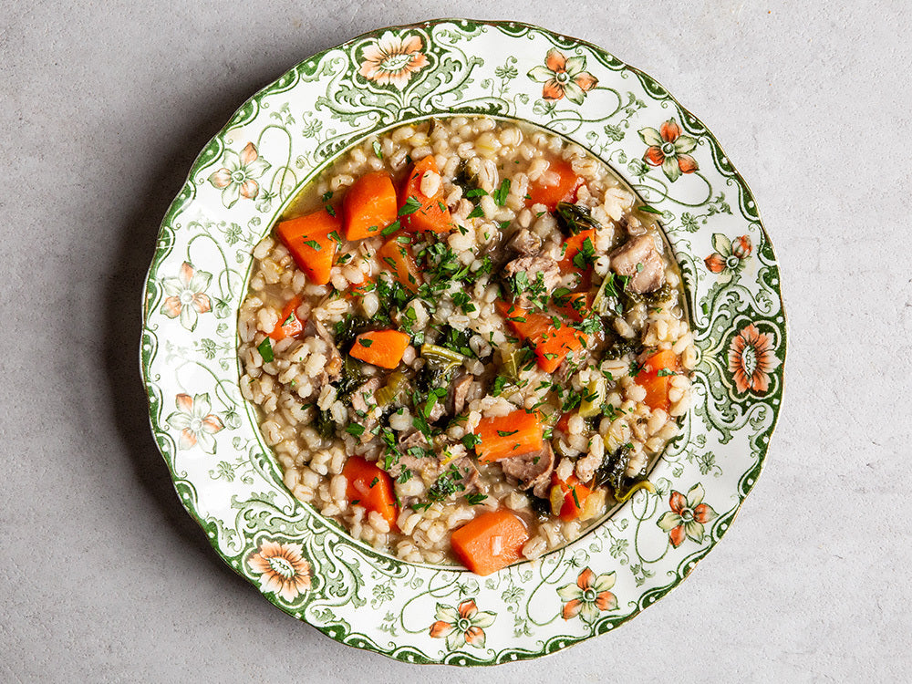 Spring Lamb and Barley Stew