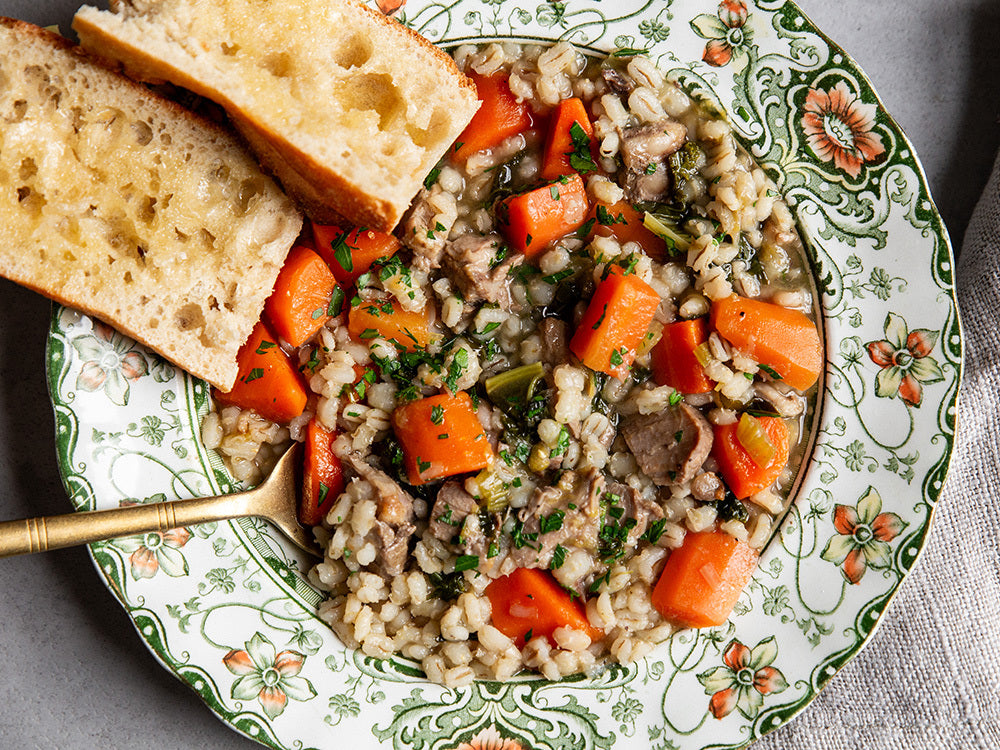 Spring Lamb and Barley Stew