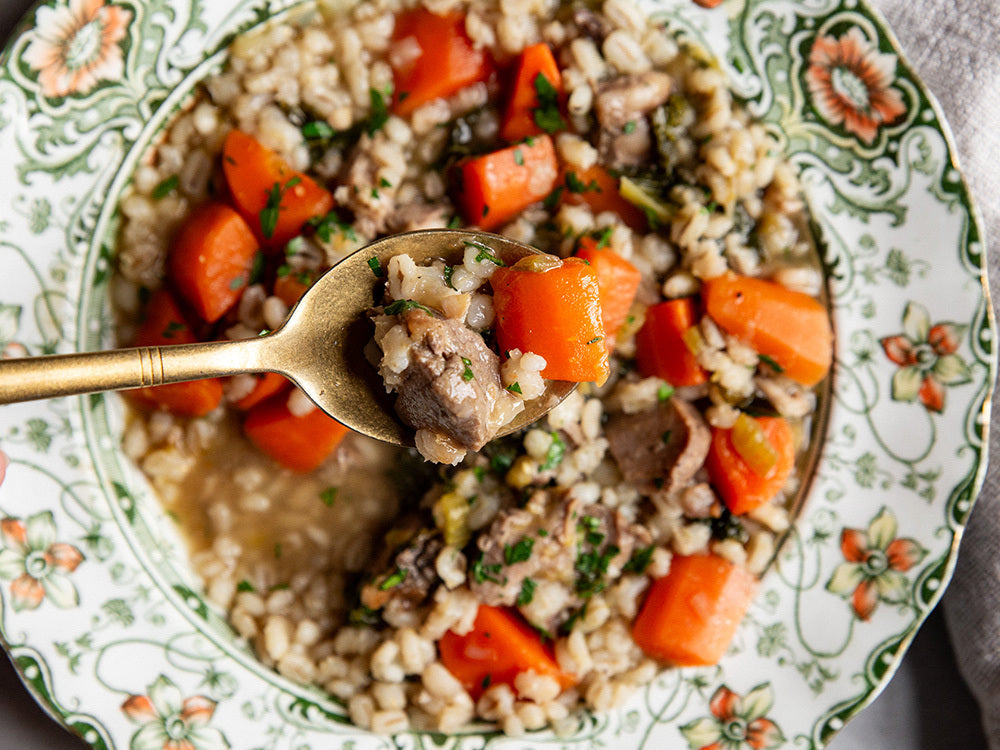 Spring Lamb and Barley Stew