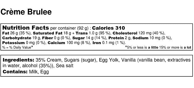 Crème Brûlée