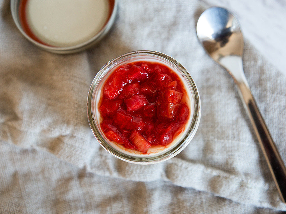 Strawberry Rhubarb Cheesecake
