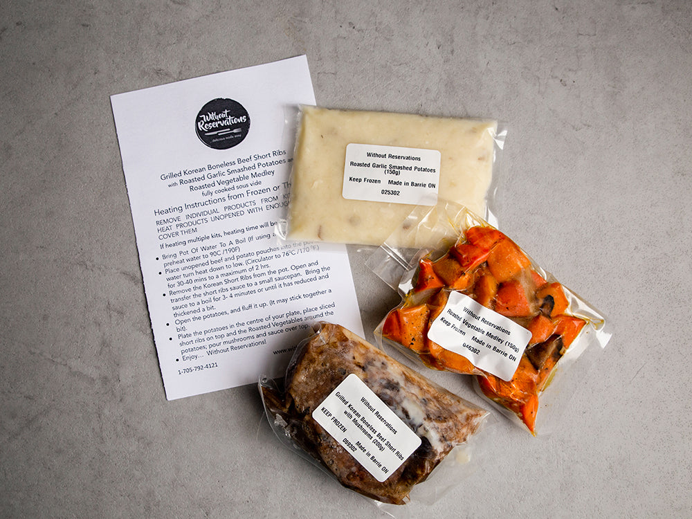 Grilled Korean Beef Short Rib Dinner Kit