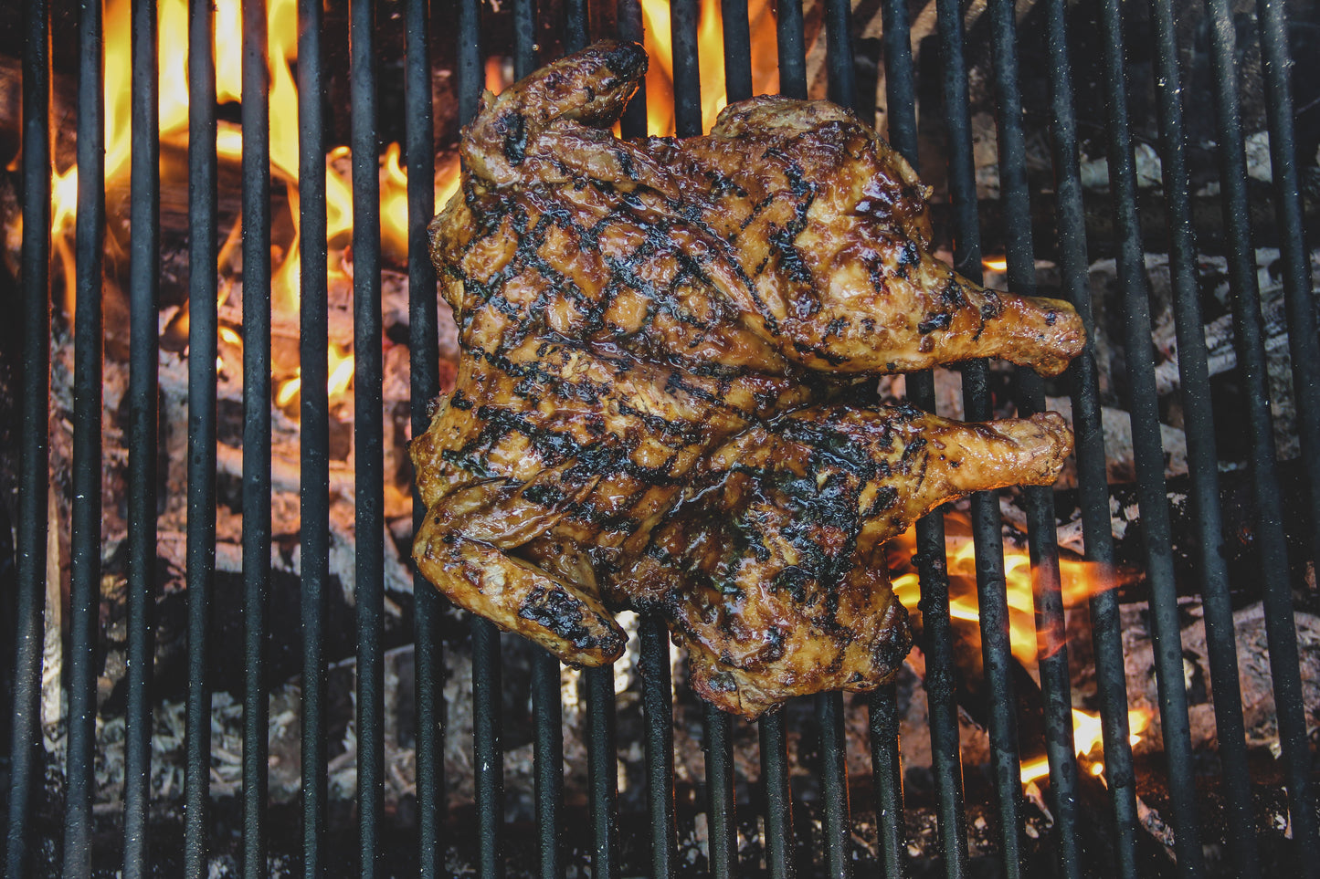 Grilled Huli Huli Hawaiian BBQ  1/2 Chicken Dinner Kit for 2
