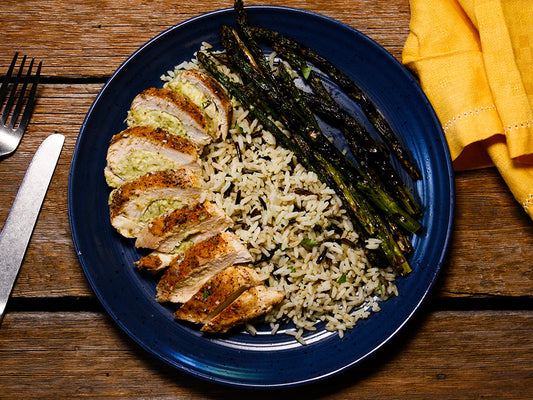 Asparagus-Chèvre Stuffed Chicken Breast
