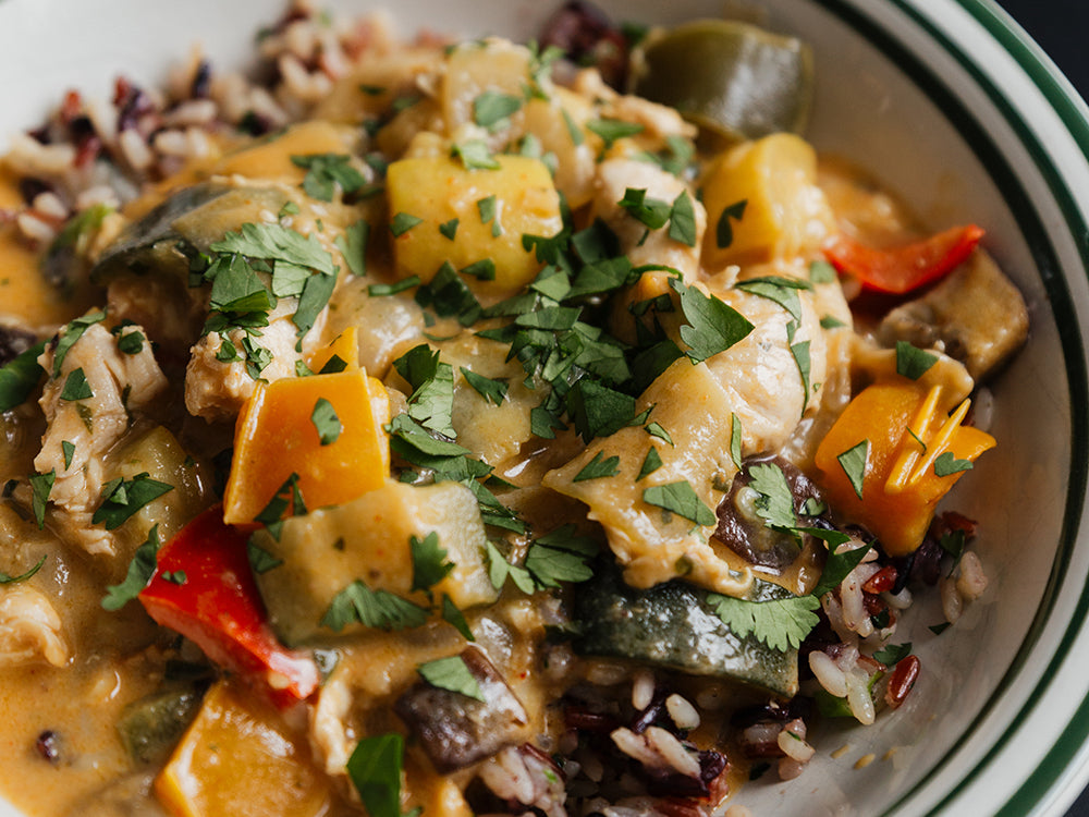 Thai Coconut Chicken Curry with Red and Black Rice Kit