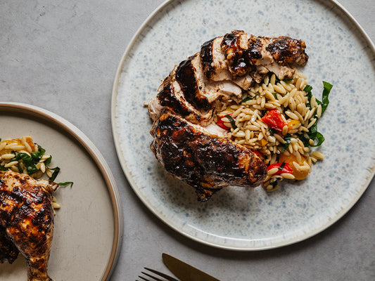 Grilled Mediterranean 1/2 Chicken Dinner for 2
