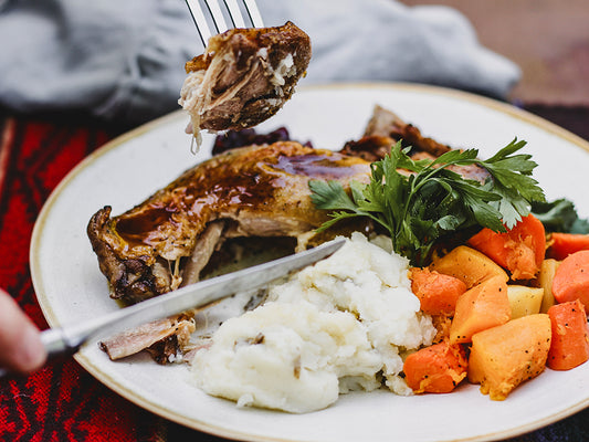 Roasted Confit Duck Leg Dinner