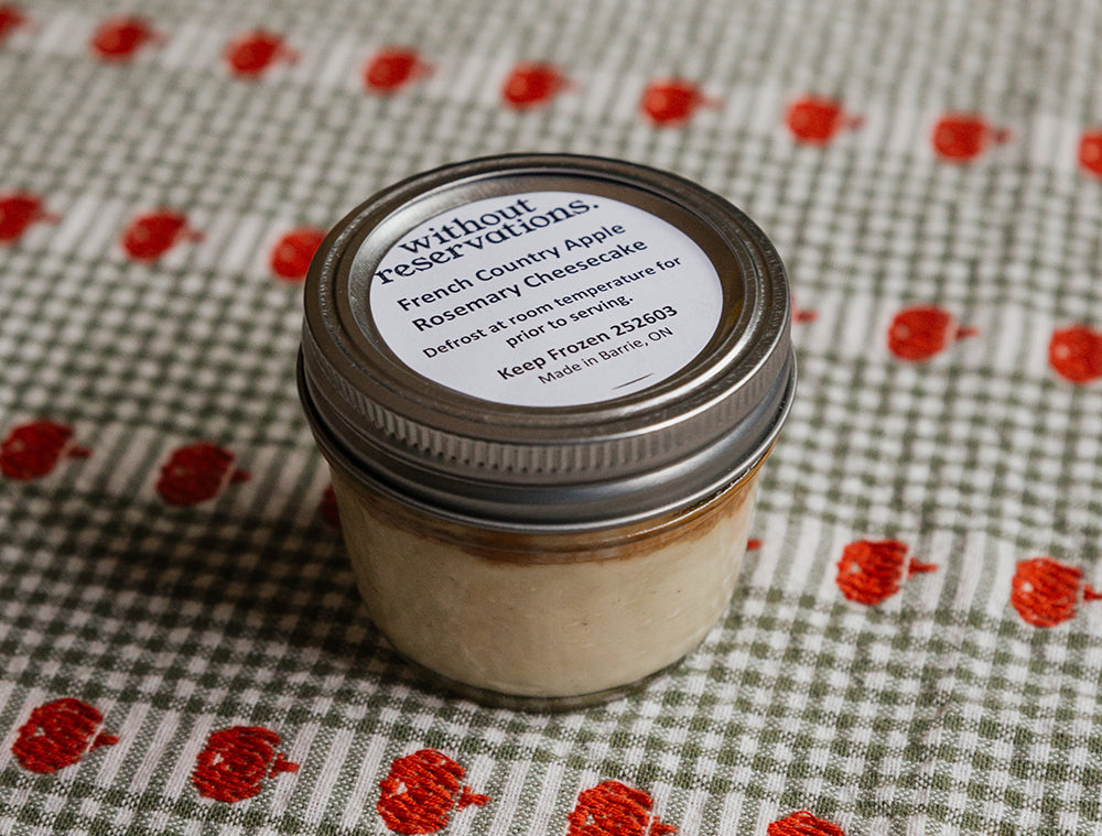 French Country Apple Rosemary Cheesecake