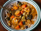 Caribbean Jump up Shrimp and Vegetable Stew with Rice and Beans