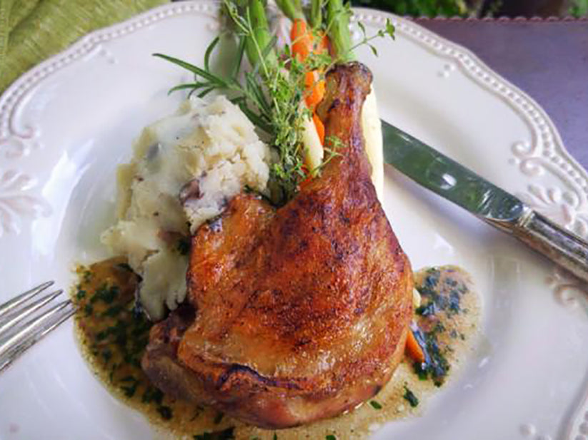 Roasted Confit Duck Leg – WithoutReservations