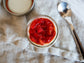 Strawberry Rhubarb  Cheesecake