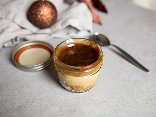 Gingerbread Espresso Cheesecake with a Toffee Molasses Caramel