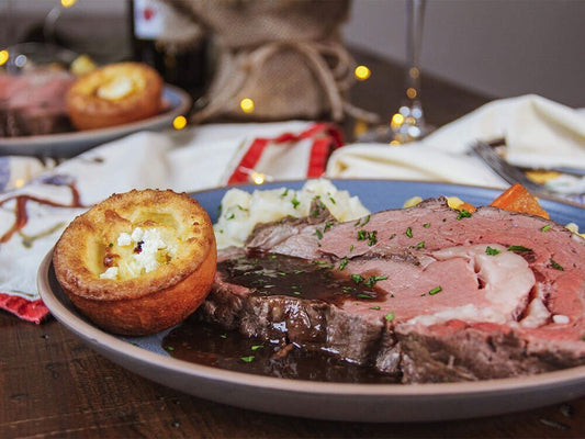 Holiday Black Angus Prime Rib Roast Beef Dinner for 4-6.  (Pre-Order)