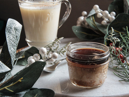 Chocolate Stout Eggnog Cheesecake